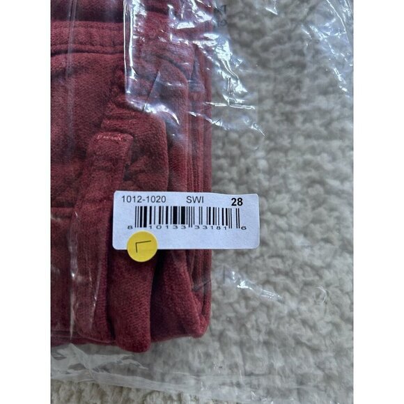 DAILY BLUE by ADRIANO GOLDSCHMIED Manya Corduroy Jeans Swing Burgundy Size 28 - Picture 12 of 12